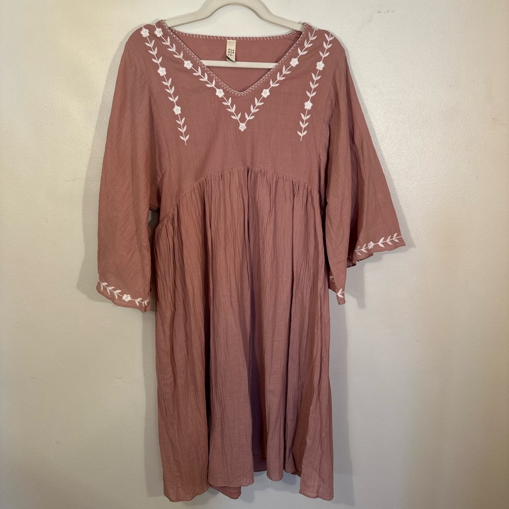 Pink Maternity Dress